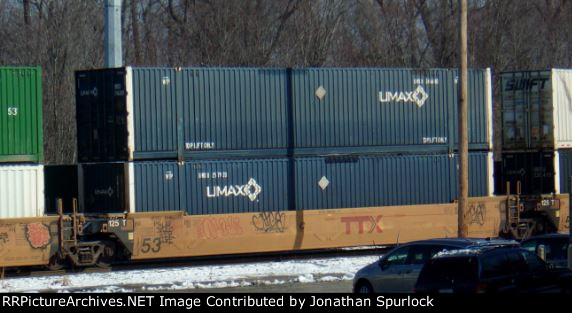 DTTX 766202C and two containers